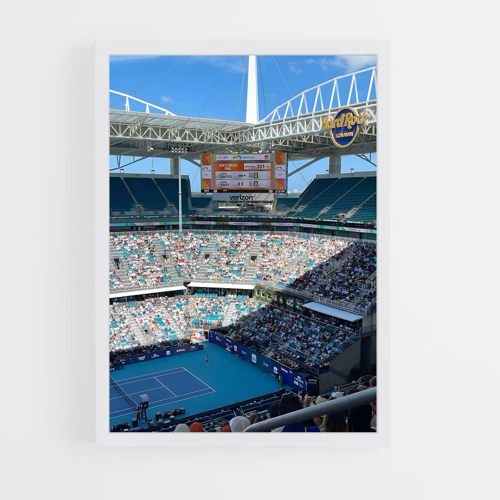 Poster Match de Miami – affiche Tennis (vue 3)